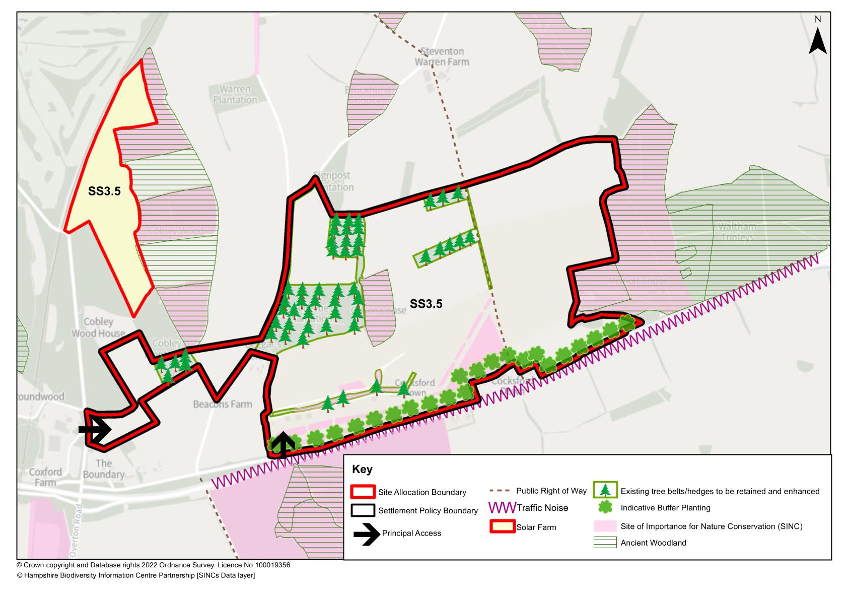 Map - Popham Garden Village Concept Plan