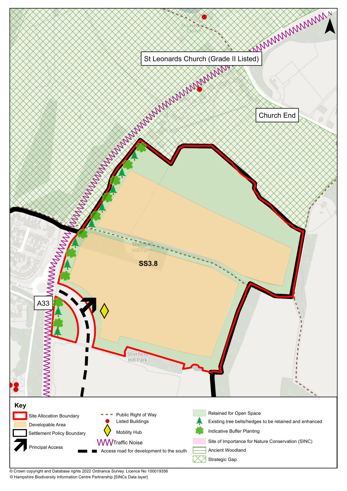 Map - Sherfield Hill Farm Concept 